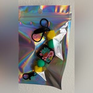 MAMA Floral Charm Beaded Car Freshie Hanger/Keychain